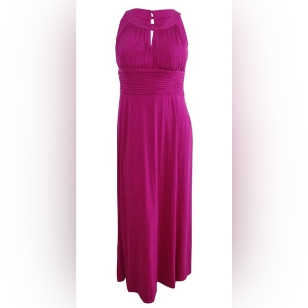 Sangría Women’s Keyhole Sleeveless Pink Maxi Dress Size:14
